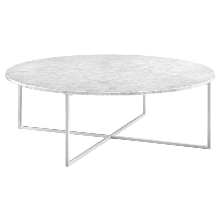 Globe West Elle Luxe Marble Round Coffee Tables - Various colours - Norsu Interiors (357586370589) (7591330971897)