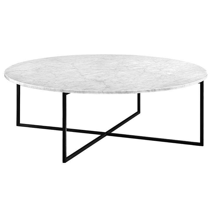 Globe West Elle Luxe Marble Round Coffee Tables - Various colours - Norsu Interiors (357586370589) (7591331954937)