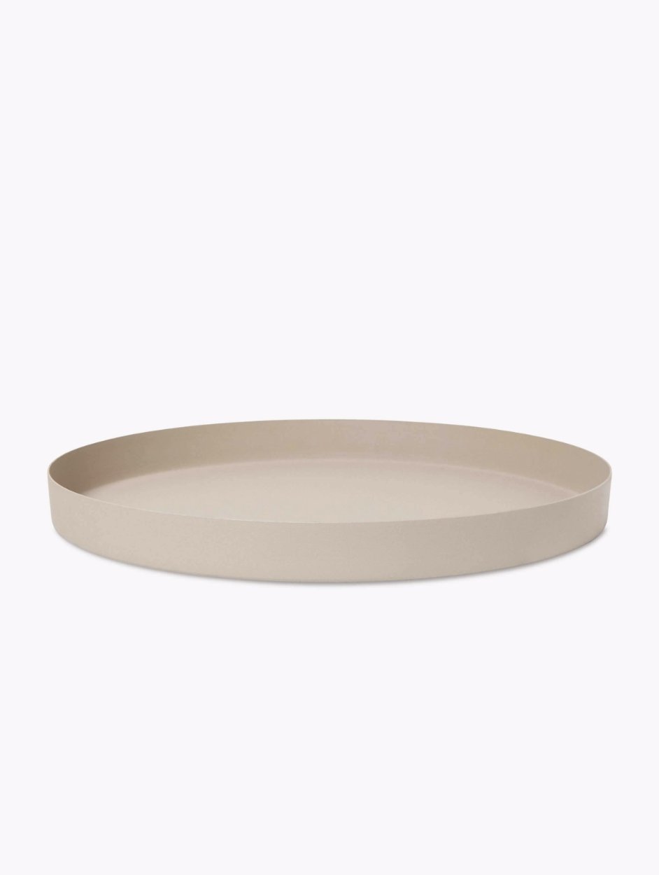 L&M Home Mona Round Tray - Latte - Norsu Interiors (6661690261692)