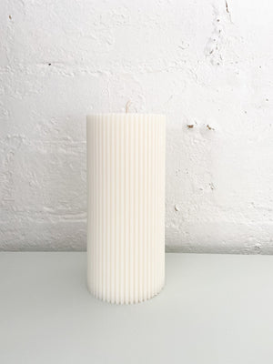 Make Scents of It 15cm Pillar Candle - White - Norsu Interiors (6805085487292)
