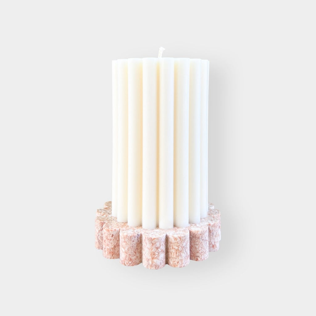 Make Scents of It Marble Candle Coaster - Blush - Norsu Interiors (7530502619385)