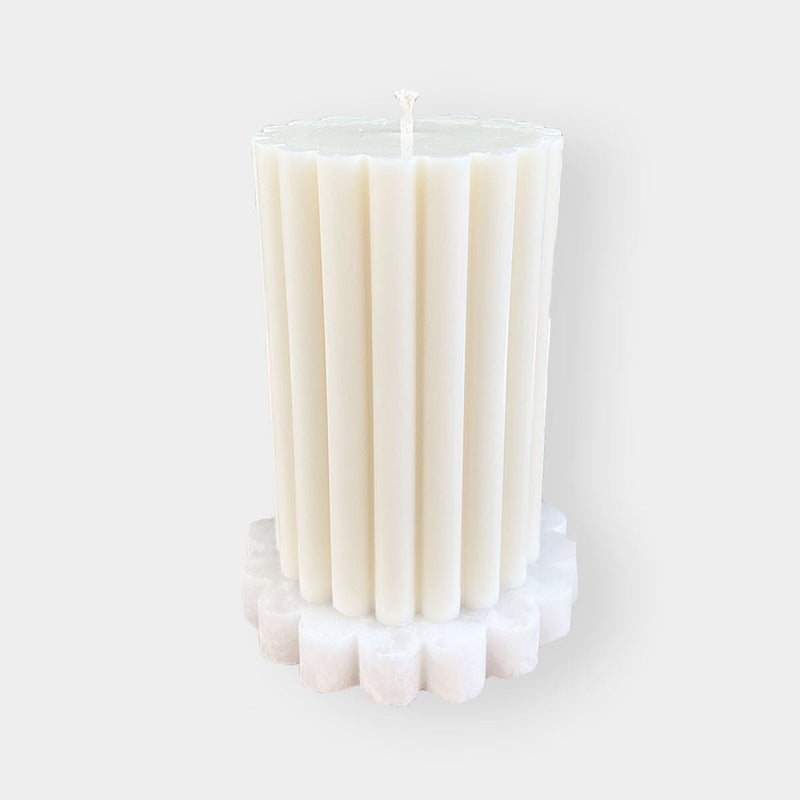 Make Scents of It Marble Candle Coaster - White (7489206059257)