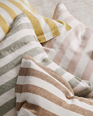 Weave Home Luca Striped Cushion, Laurel - Norsu Interiors (7153210884284)
