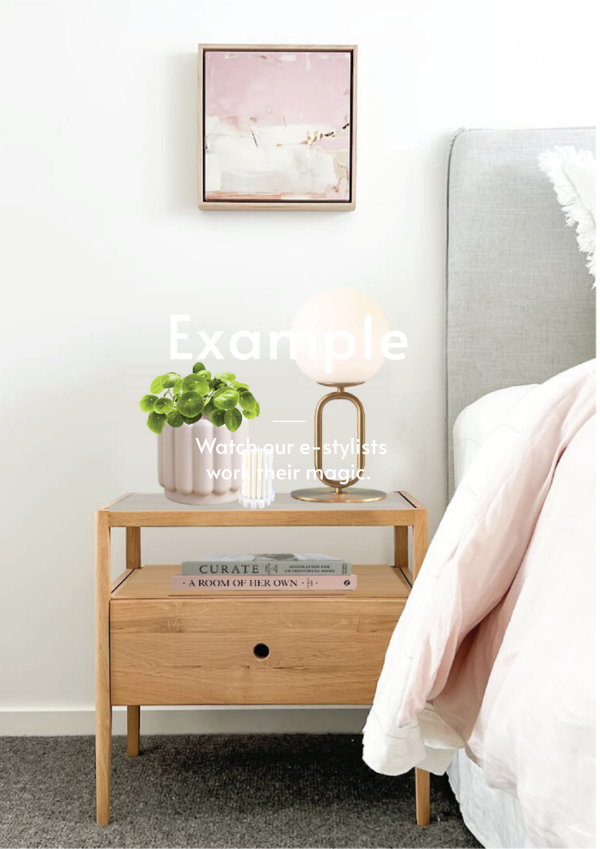 Style your Bedside Table like a Pro eService - (One bedside table) (7676092481785)